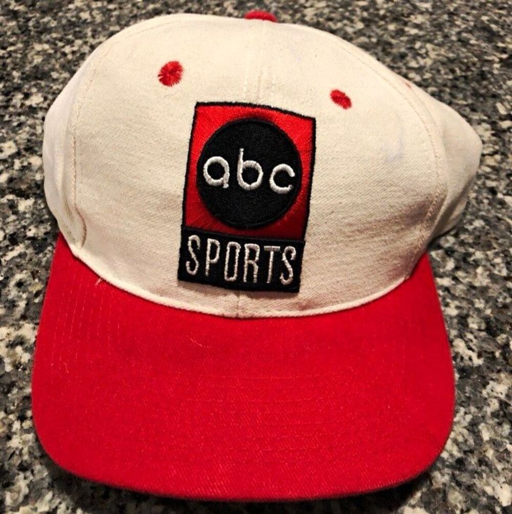 Top of the World ABC Sports Colorblock Red/White Adjustable Baseball Cap OS
